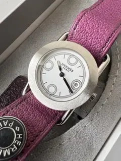 エルメス☆バレニア ロンド☆クオーツ☆パープルベルト☆状態良好