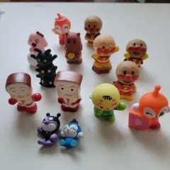 アンパンマン 指人形 14点まとめ売り ソフビ ミニチュア