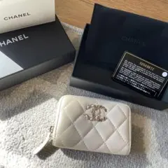 CHANEL コインケース ホワイト