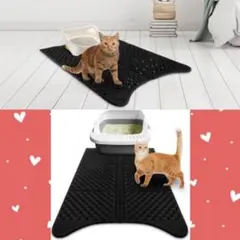 ❤ペットのトイレ掃除が簡単楽々❣凹凸面で猫砂を絡めとる♪❤猫☆砂とりマット