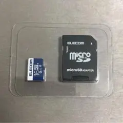 ELECOM microSDHCカード 16GB microSDアダプター付