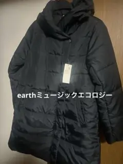 earthミュージックエコロジー　ブラック M 中綿ミディアムコート
