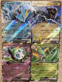ポケモンカード　キュレム　ゼクロム　ジャローダ　メロエッタ