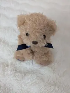 4℃　オルゴール　リボン付きベージュクマ　　ぬいぐるみ