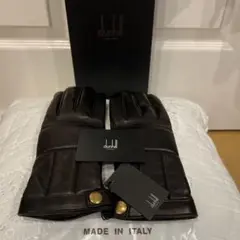 未使用　dunhill 超高級レザー手袋 Made in Italy 9.5