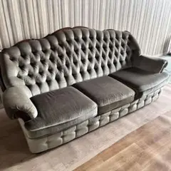 カリモク 3人掛けソファ ヴィンテージ 家具 アンティーク