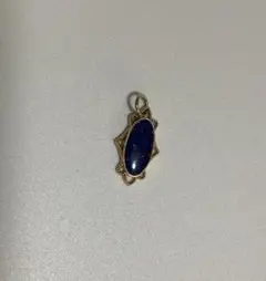 K10 ラピスラズリ ネックレスチャーム アガット