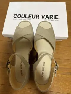 お値下げ中　COULEUR VARIE グレージュ　24センチ　おしゃれ可愛い