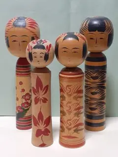 伝統こけし 岸正規 高橋武俊 (鳴子) 佐藤今朝吉 山尾昭 (遠刈田)