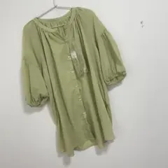 グローバルワーク エアリーボイルスキッパー6分袖