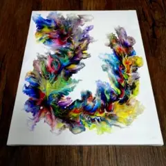 フルイドアート　ポーリングアート　抽象画　現代アート　モダンアート