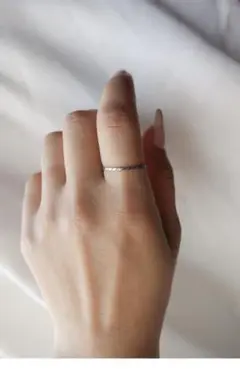 【CREA】jagged cut ring16号シルバー