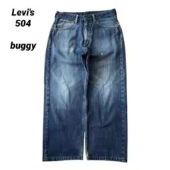 00s Levi's 504 buggy fade wide denim