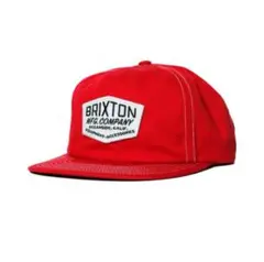 Brixton レッド スナップバックキャップ