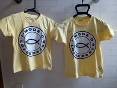 キッズTシャツ　おそろコーデ　イエロー