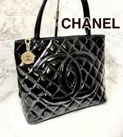 【良品】CHANEL シャネル 復刻トート ゴールド金具 シール有り