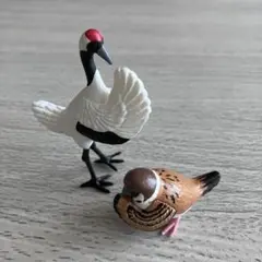 合掌匠　鳥拝　スズメ　雀　ツル　鶴　ガチャガチャ　カプセルトイ　フィギュア