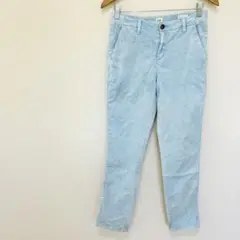 キッズ160㎝【GAPギャップ】ストレッチチノパンツ　スカイブルー青系　コットン