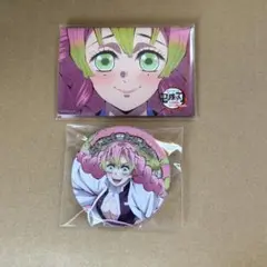 鬼滅の刃 スクエア缶バッジ 蜜璃