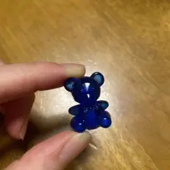置物　くま　熊　青