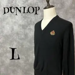 【ダンロップ /DUNLOP】　ニット　セーター　Ｖネック　ウール　オフィス