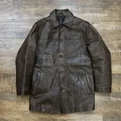 J.CREW 黒 レザー コート 楽天市場】LIUGOO 本革 レザーロングトレンチコート メンズ