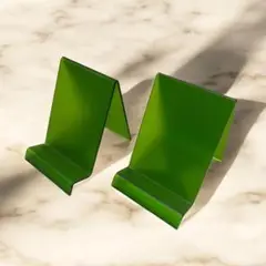 緑色 プラスチック スタンド ディスプレイ用　メニュー　2個セット