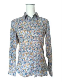 【極美品】ＳＨＩＰＳ リバティ プリント 花柄 シャツ ユニセックス