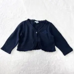 【極美品】TOCCA トッカ カーディガン ボレロ 羽織り 長袖 ネイビー 80