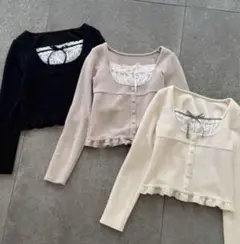 OLIVE des OLIVE ドッキングプルオーバー ブラック