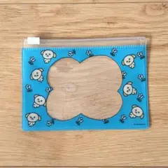 チェゴシム スライド ミニポーチ ブルー ポップアップ