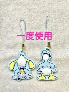 ●一度使用●ドナルドダック　ストラップ