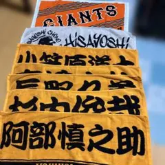 YOMIURI GIANTS 選手名入りタオル　7枚