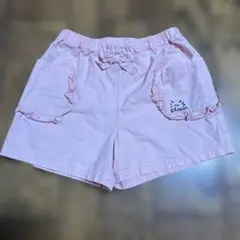 Pupil House 半ズボン 130 ピンク フリルポケット ナルミヤ