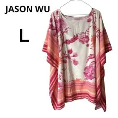 JASON WU 花柄ストライプチュニック 【L】 インナー付き