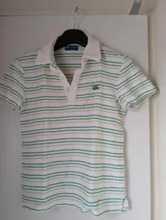 CANTERBURY ストライプ 半袖ポロシャツ XL