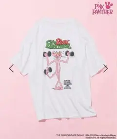 ニコアンドCHARACTER PRINT T-SHIRT ピンクパンサー