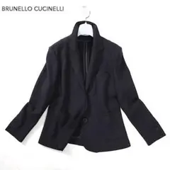 2-DL342 ブルネロクチネリ 極美品 カシミア混 ダークグレー ジャケット