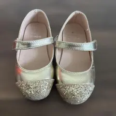 ゴールド グリッター メリージェーンシューズ