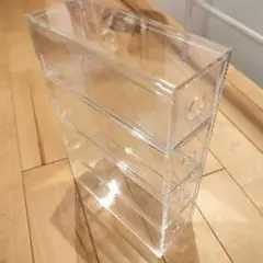 【美品】無印 無印良品 メガネケース 小物ケース アクリルケース 4段 引き出し