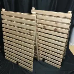 すのこマット ダブル 二つ折り 折りたたみ