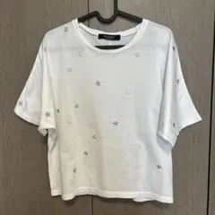 [ブラーミン] カットソー　星刺繍　短め丈