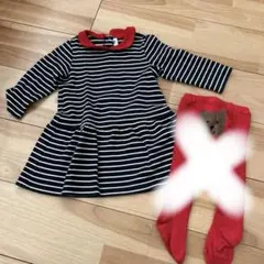 プチバトー ボーダーワンピース