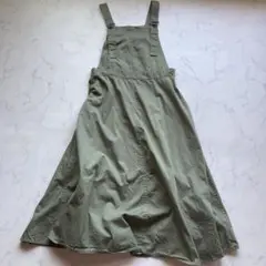 BEAMS オリーブグリーン サロペットスカート