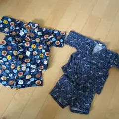 キッズ男の子甚平2点セット90サイズ