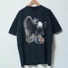 ハーレーダビッドソン Tシャツ XL イーグル アメリカ国旗