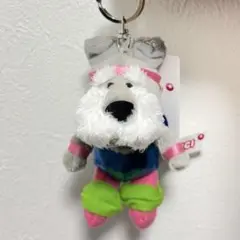 ニキ NICI ぬいぐるみキーリング シュナウザー エアロビ PLAZA 限定