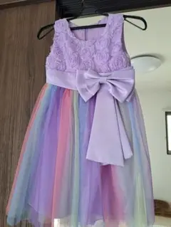 カラフルな子供用ドレス130cm 女の子