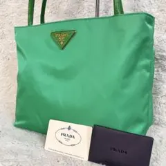 極美品・希少カラー✨プラダ　ハンドバッグ　ミニトート　ACQUAMARINA