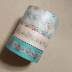 花柄マスキングテープ 3色セット